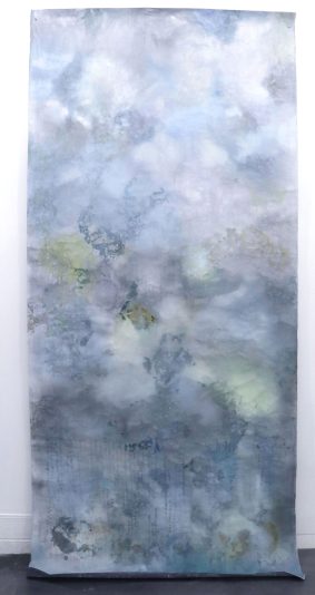 Passing place, 2021, 100 x 230 cm, ink and pastel on Japanese scroll paper