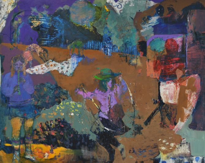 Stories For Girls, oil on canvas, 120x150cm