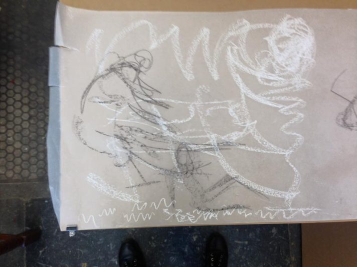 2 Drawing dance rehearsals at Dundee Rep Oct17