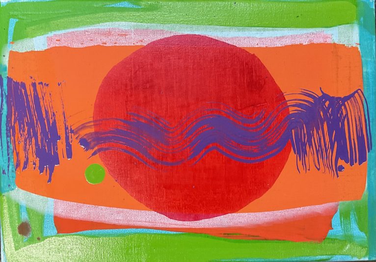 The Sun Always Sets Over the Lake_36x50cm_Oil on Linen_Comrie