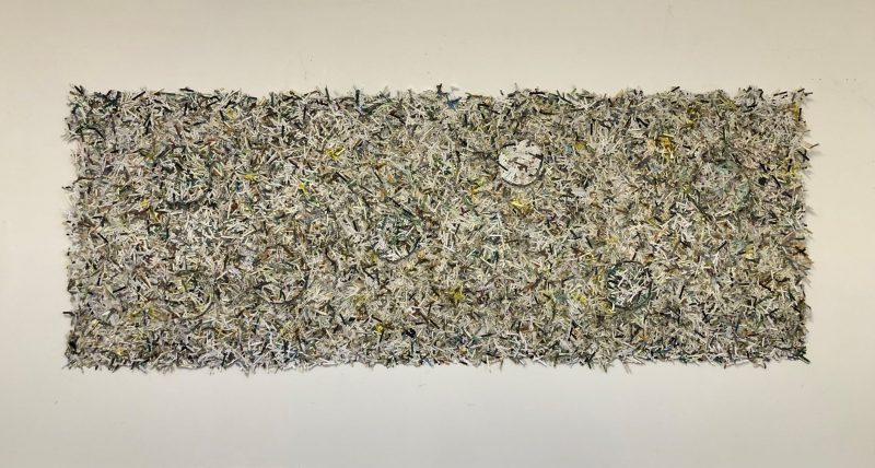 3. Unmade (no 1) shredded drawings, (180cm x 60cm) A-L Kieran