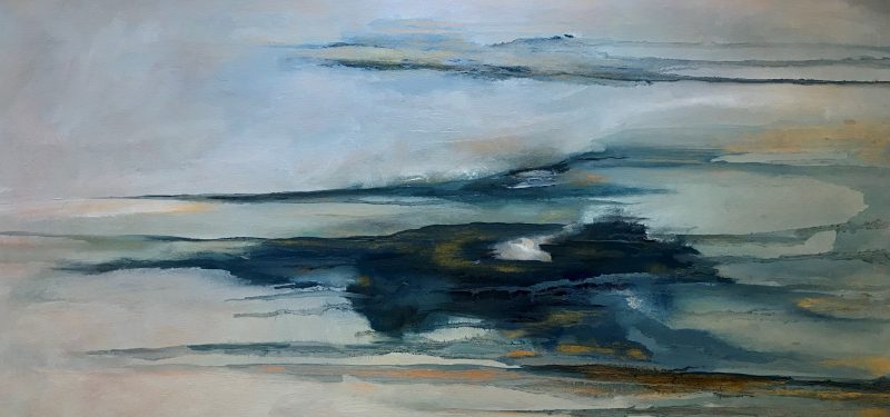 Corryvreckan oil on canvas 50x100cm Sarah Knox