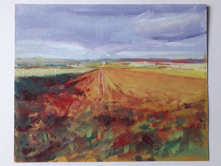 Theresa Gourlay 160 x 180mm oil on oiled paper