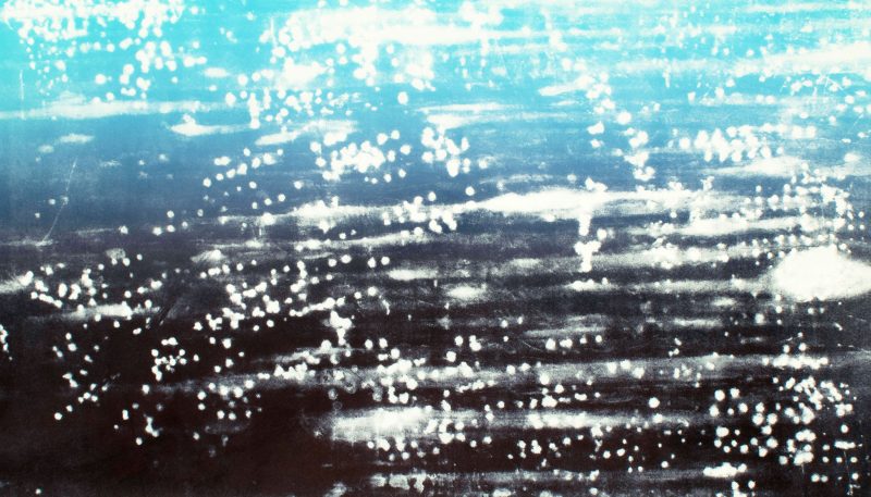 Blue Horizon, 2022, 89 x 52 cm, Lithograph on Japanese paper