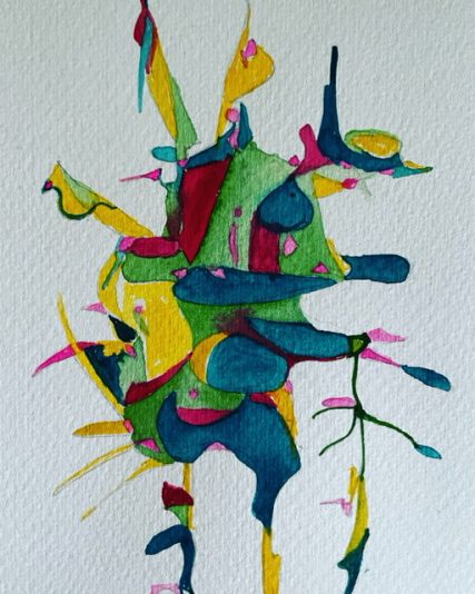 Green, Yellow, Blue and red Goblin