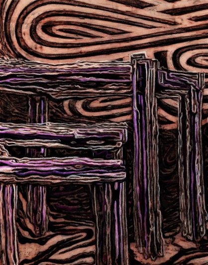 Paraiso Exhibition - 'The Middle Ground' (Piece 1, detail 4) - Lachlan Anthony Smith-min