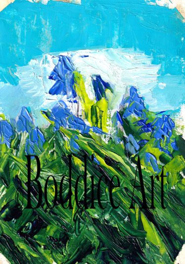 Bluebells in Oils 150dpi watermarked
