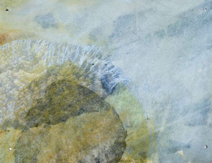 Ocean Drift, 2020, 32 x 25 cm, ink and pastel on japanese paper